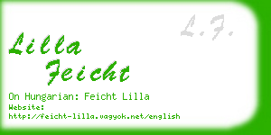 lilla feicht business card